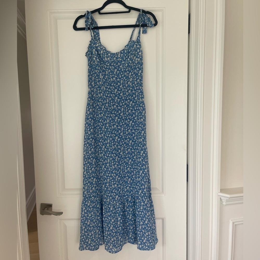 Reformation mid length floral dress
